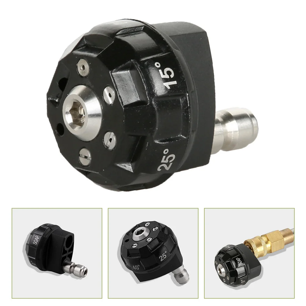 Hochdruckreiniger-Düse, 4000 psi, 6 Modi, rotierendes Spray, Wassersprüher, Gartengerät, Hochdruckreiniger-Teile