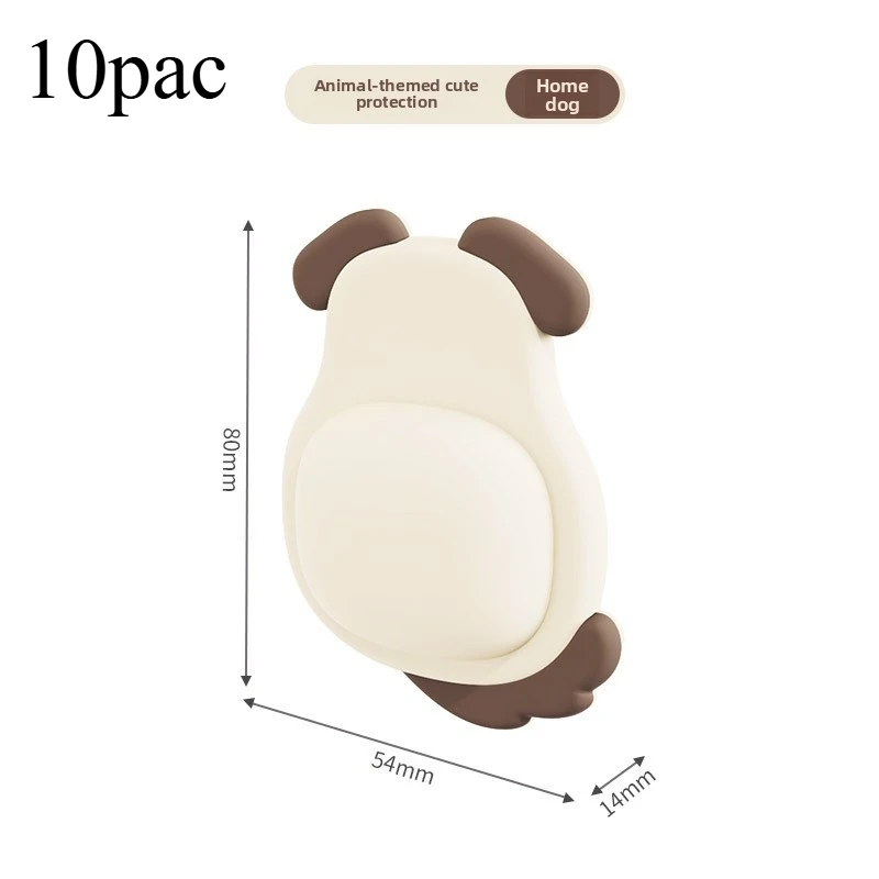 Silicone Adorable Pet Anti - collision Pads - Soft Door Stickers, Anti - collision for Fridge & Door, Penguin & Panda Designs