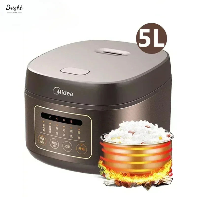 5L Large Capacity Rice Cooker Home Kitchen New Suitable for 2-10 People Electric Rice Cooker Multifunctional