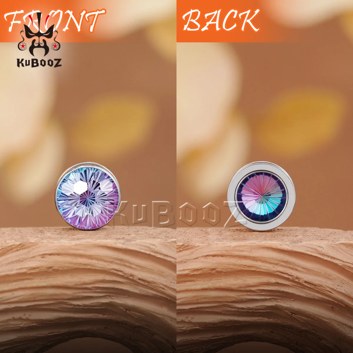 Colorful Crystal Diamond-Cut Ear Plugs Tunnels Stainless Steel Ear Gauges Fashion Body Jewelry for Women Men Unique Ear Expander