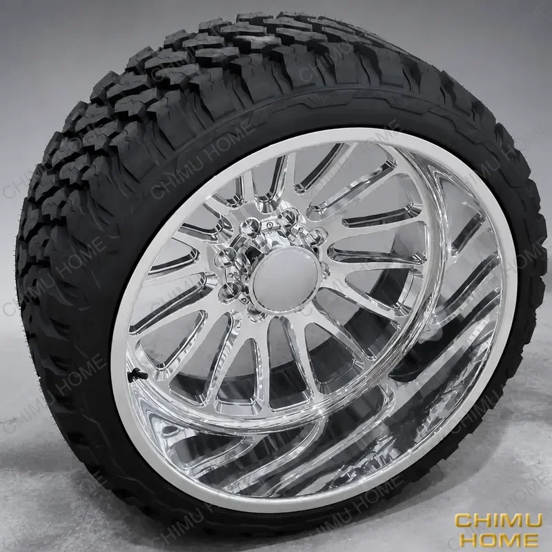 【CHIMU HOME】Velochi Polished Deep Lip Forged Alloy Wheels for Truck 6x139.7 8x180 8x165.1 for F150 F250 F350