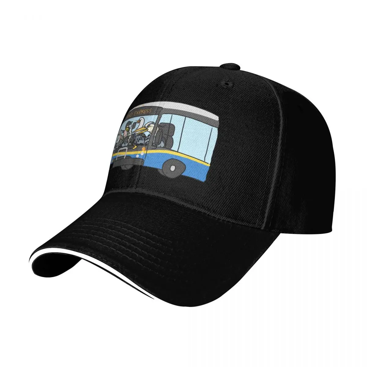 Commuter Birds - Bird Express Bus Baseball Cap Sun Protection UPF 50+ Breathable Mesh Back Adjustable Buckle Closure