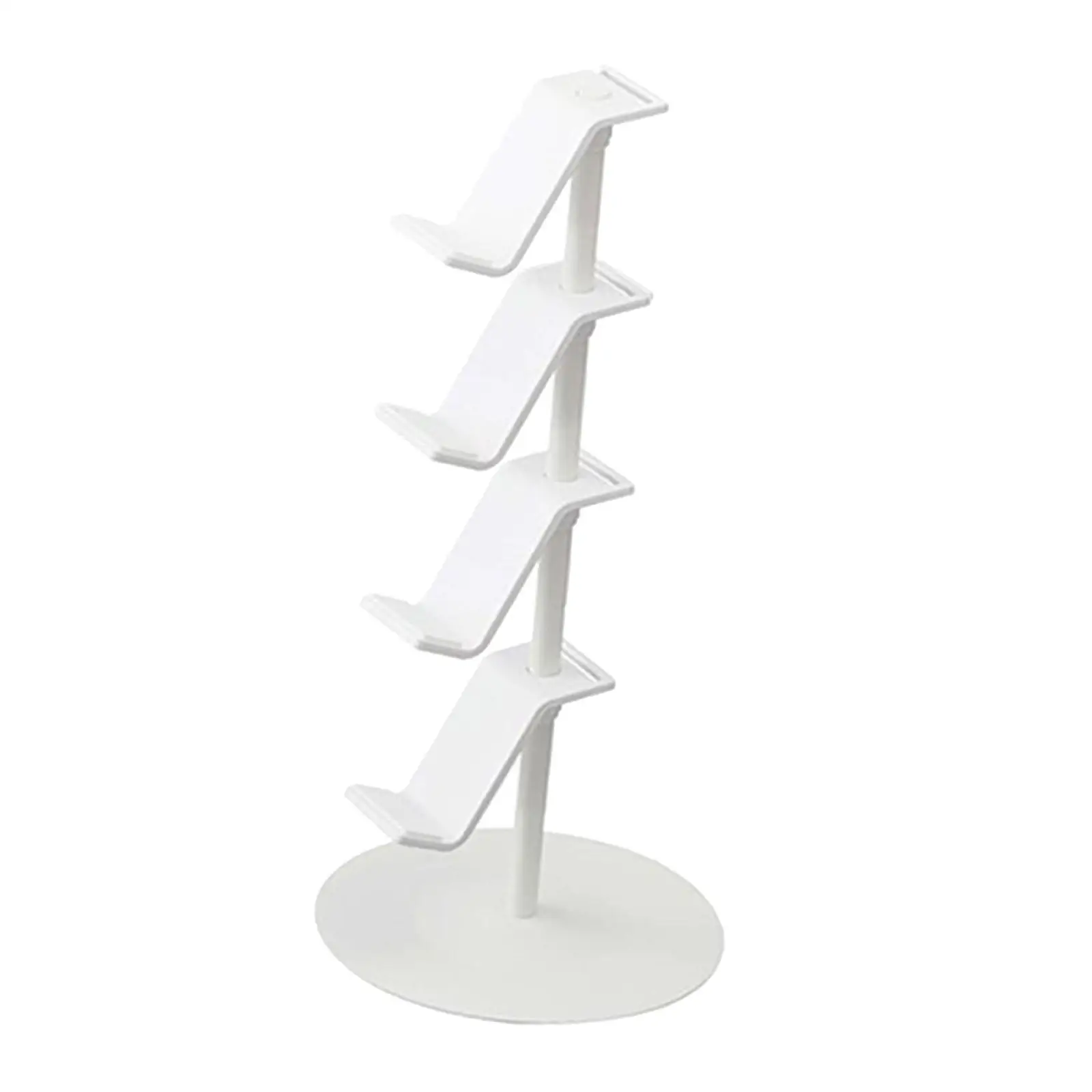 Four Tier Controller and Headphone Organizer Adjustable Height Storage Rack for Gamer Accessories Setup Gaming Room