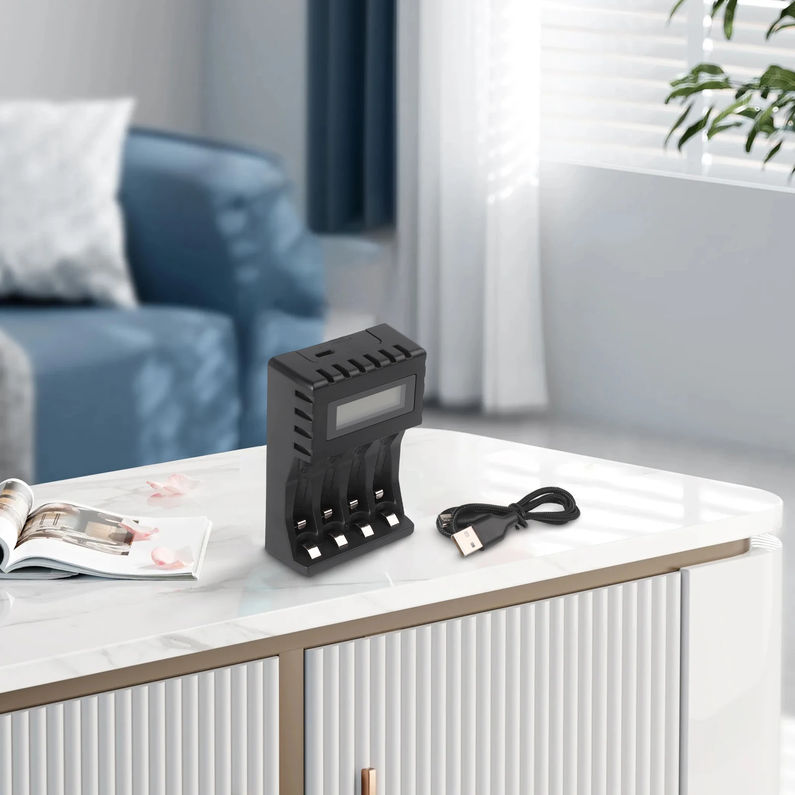 

Smart LCD Display Charger for AAAAA Nickel Cadmium NIMH Rechargeable Batteries Efficient and Reliable Charging