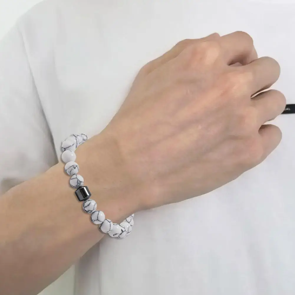 Браслет из бисера «Тигровый глаз», модный браслет из натурального камня обсидиана, магнитный браслет для облегчения тревоги, женские и мужские браслеты с черными бусинами