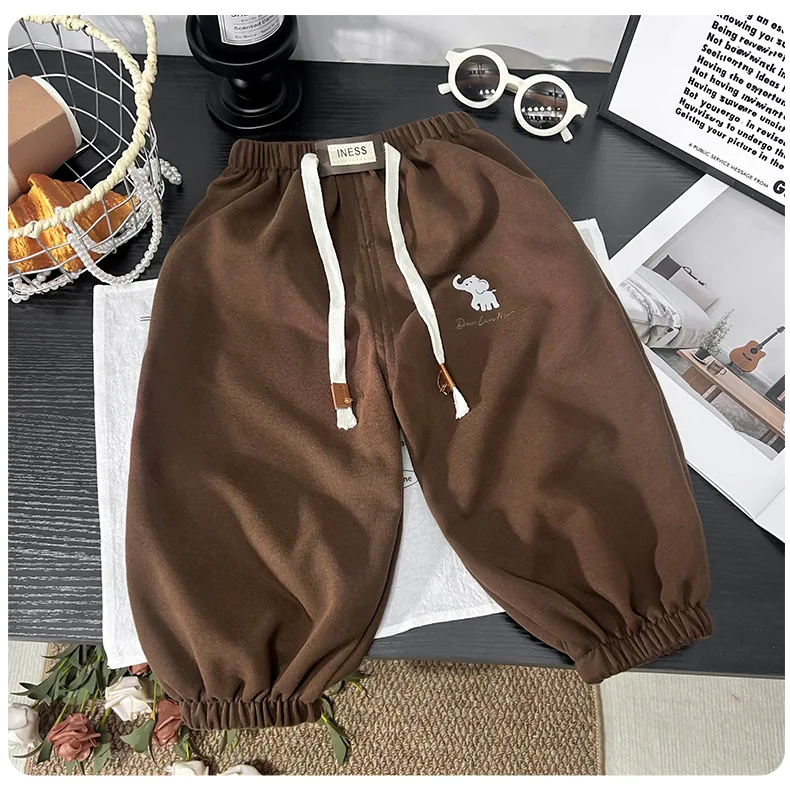 Baby Jungen Mädchen Jogginghosen Kinder Herbst Lange Hosen Kinder Frühling Sport Einfarbige Hosen Kleinkind Unterhosen – Detail 3