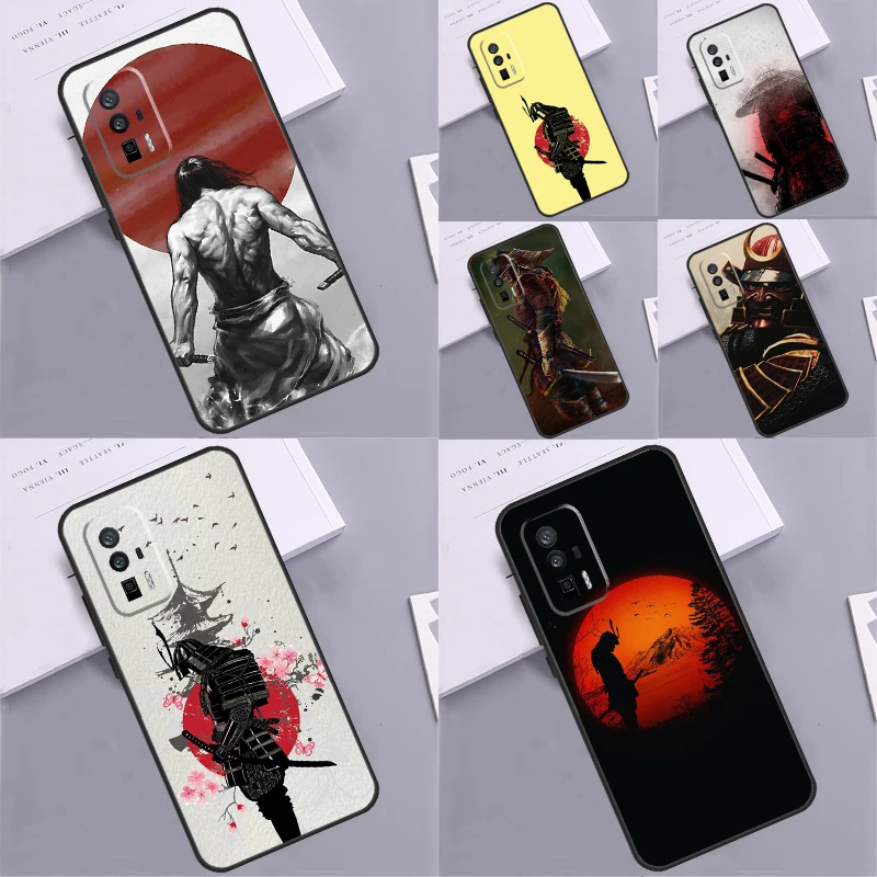 Samurai Warrior Case For Xiaomi POCO X5 Pro X3 F5 M6 M5s X4 GT F3 F4 12X 13 Ultra 11T 12T Pro 12 Lite Cover