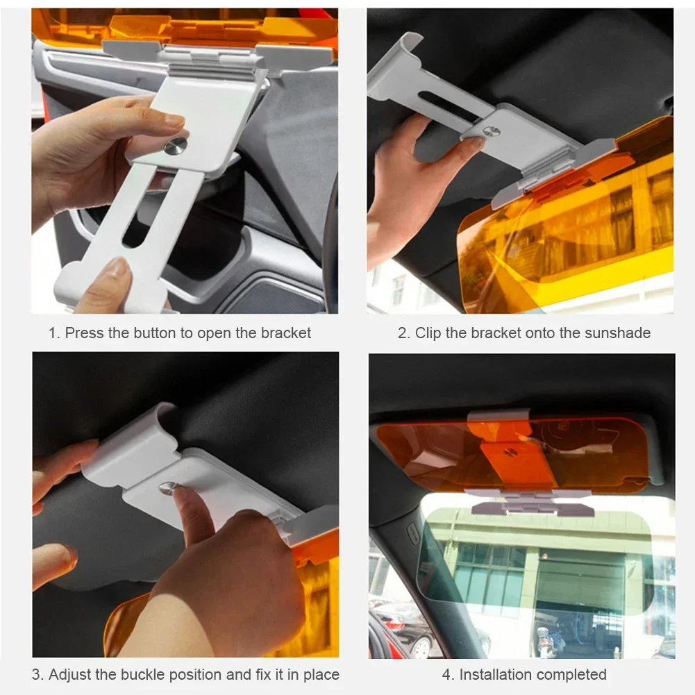 Neuer Auto-Sonnenblendschutz HD Blendschutz-Fahrspiegel UV-Schutz Faltbar – Detail 16