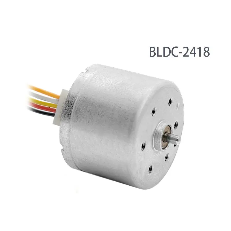 BLDC2418 Micro DC Brushless Motor 12V24V Speed Control High Speed Small Motor High Power Forward and Reverse Rotation