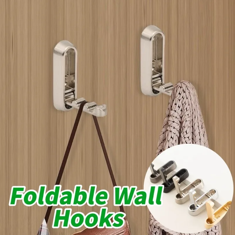 1/3/5 Stück Klappbare Wandhaken für Handtücher und Mäntel, Haken für Zuhause und Dekoration, Küche, Bad, Matte Handtuchhalterung, Aufbewahrung