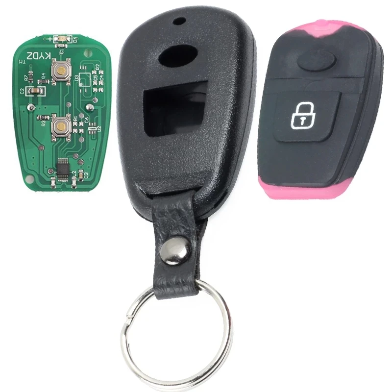 KEYECU 315MHz/433MHz FCC:OSLOKA-510T Replacement Remote Key Fob 2 Button for 2002-2006 Hyundai Santa Fe Trajet Elantra