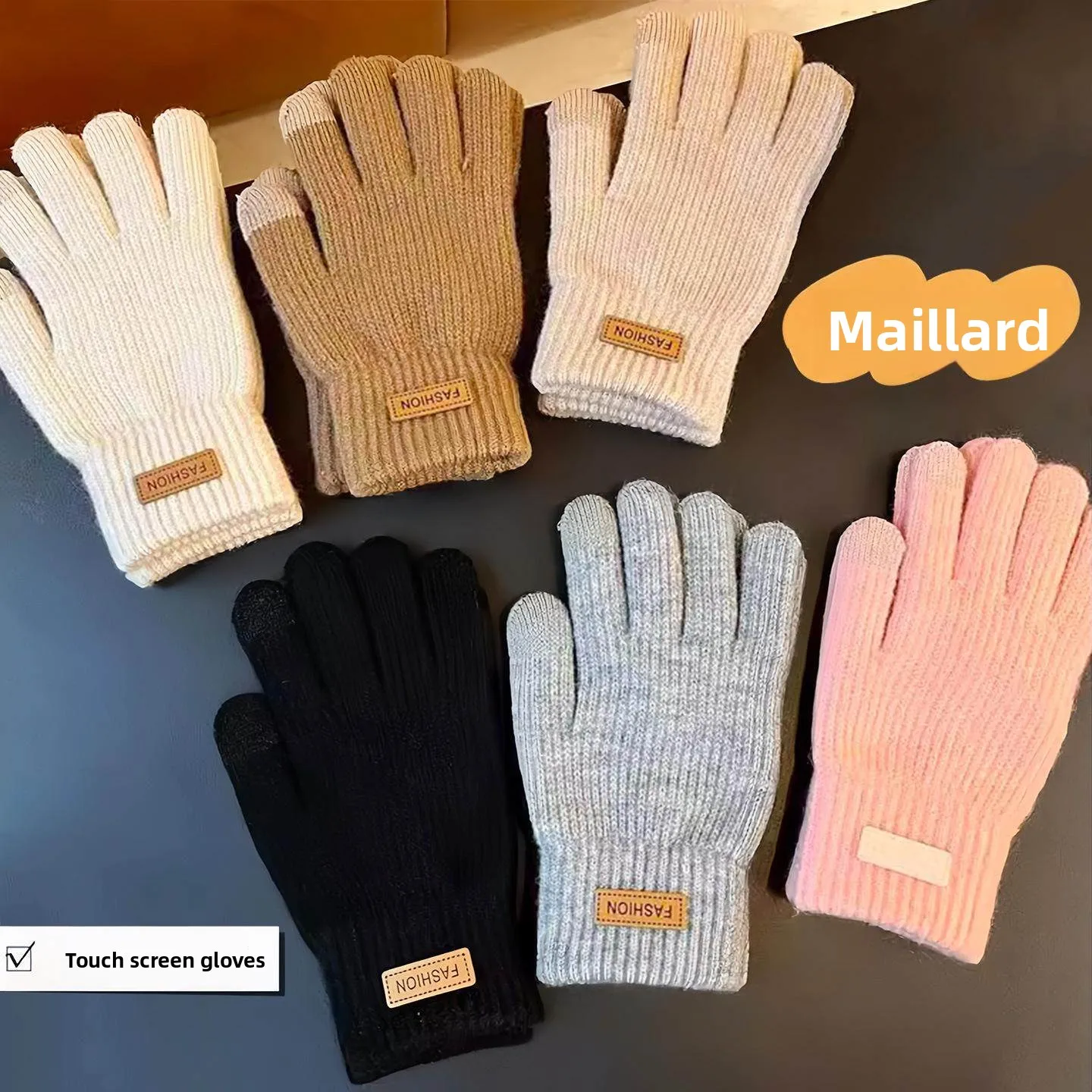 

Утепленные зимние перчатки из чистого хлопка с сенсорным экраном, мужские, на флисовой подкладке, для велоспорта, теплые, морозостойкие, варежки-митенки