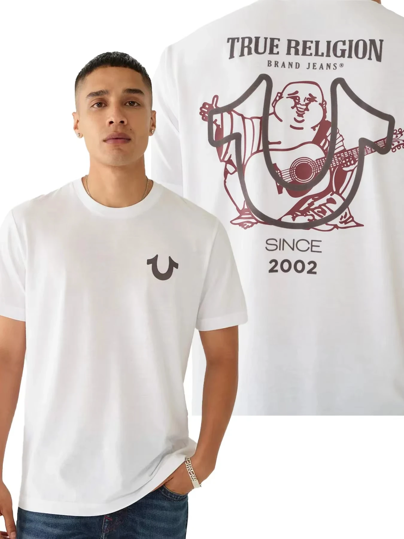 Marchio alla moda Lettera True Printing Trend Puro cotone Pro Estate maniche corte Moda europea e americana per uomo e donna