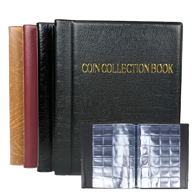 120/240 Pockets Coin Collection Book 10 Pages Coin Collection Holder Album For Commemorative Coin Album Organizer Storage﻿