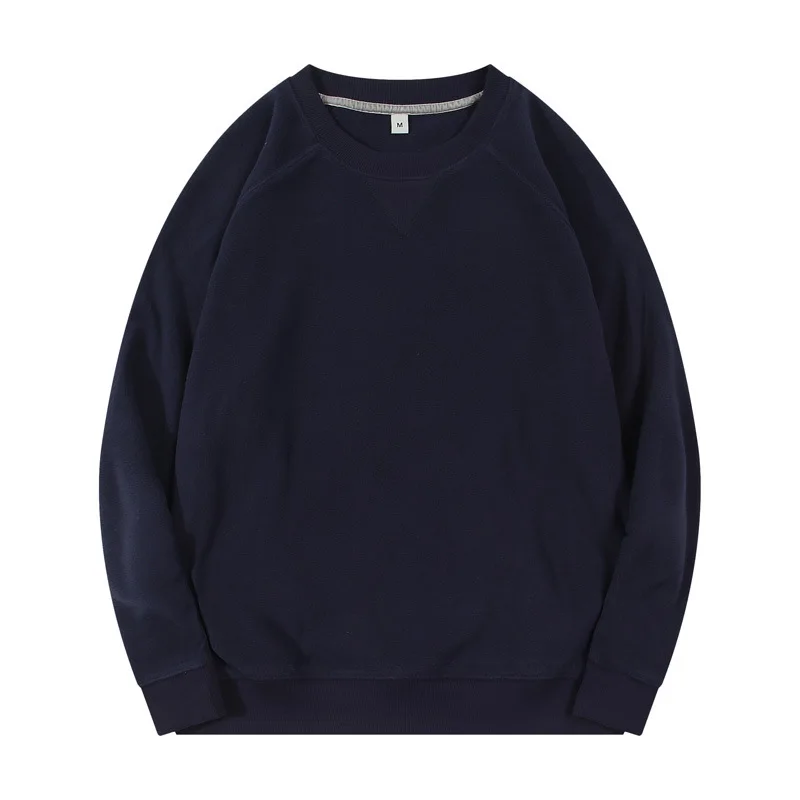 

Double-sided Polar Fleece Warm Retro Loose Raglan Sleeve Fleece Men's Sweatshirt