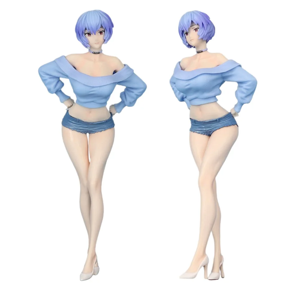 Neu Eingeführte Bandai 19cm Anime-Figur Ayanami Rei Asuka Langley Actionfiguren PVC-Modell Sammlerstück Puppen Spielzeug Geschenk