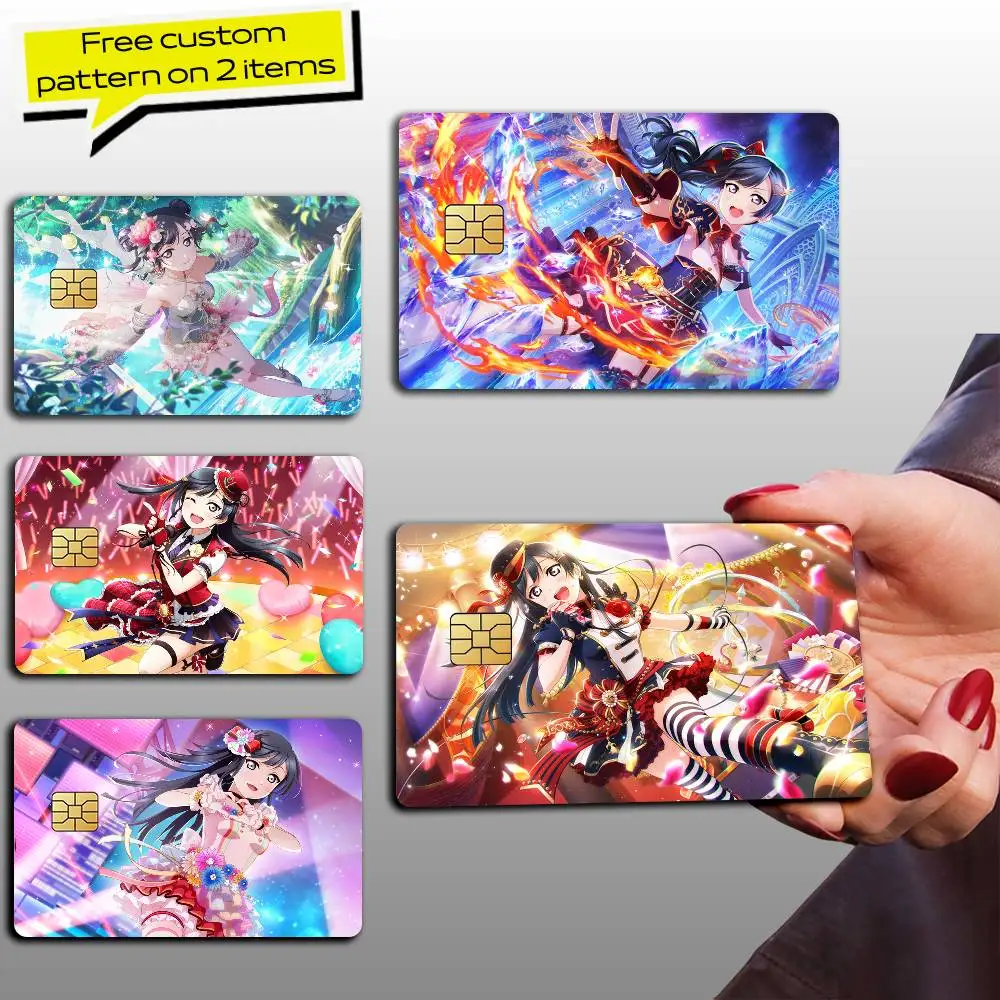 LL-Nijigasaki S-Setsuna Yuki Card Stickers for Bank Access Protective Waterproof Film Cover Sticker Gift