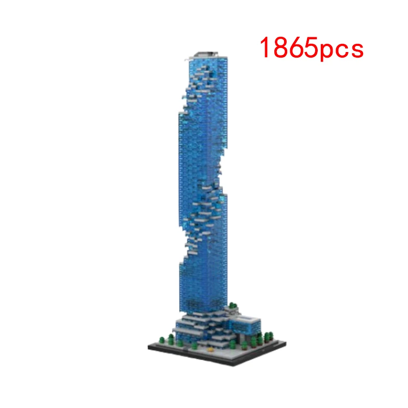 ของเล่นสำหรับเด็กโมเดลตัวต่อ MOC-174819อนุภาคขนาดเล็กตัวต่อภาพวิวถนนในเมือง