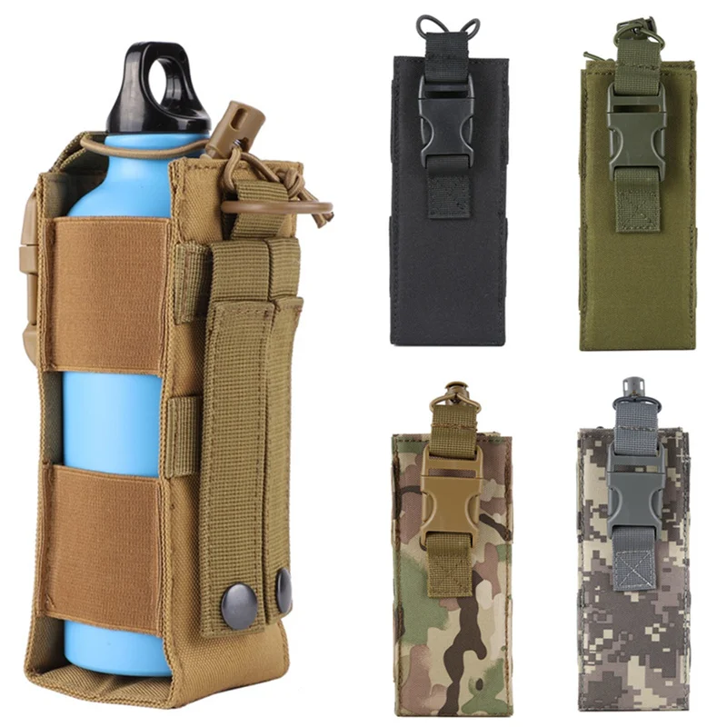 Étui Molle pour Bouteille d'Eau, Pochette de Ceinture pour Sports de Plein Air, Équitation, Camping, Randonnée, Chasse, Voyage, Porte-Cantine, Outil EDC
