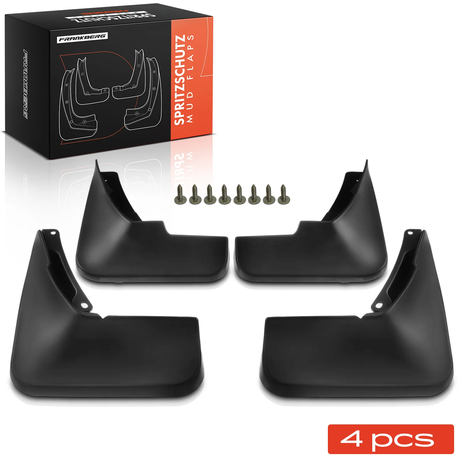 Frankberg 4x spatbord voor en achter voor Audi A6 4 G2 C7 2012-2016