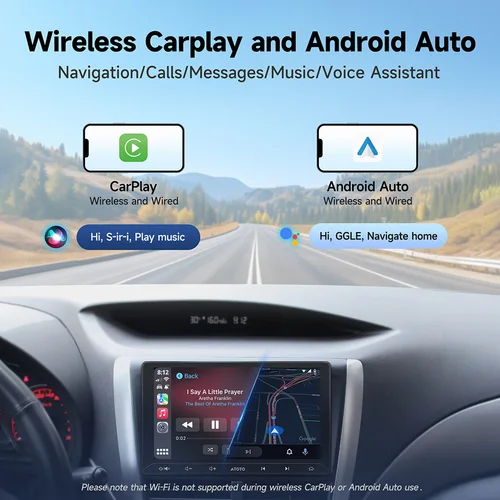 Imagen 2 del producto ATOTO 10 pulgadas Android Radio de coche pantalla inalámbrica Apple Carplay Android Auto Bluetooth receptor estéreo sistema inteligente 2Din A5L