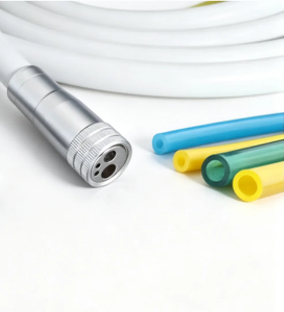 4 Holes Dental Handpiece Silicone Tube, High Quality Dental High Speed Handpiece Water Pipe Exhaust Hose Connector Accessories