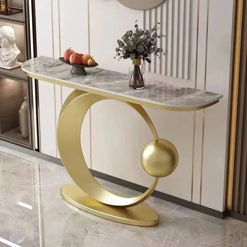 Luxury Modern Console Nordic Table Midcentry Center Lobby Console Table Hallway Entrance Wohnzimmer Tisch Living Room Furniture image 4