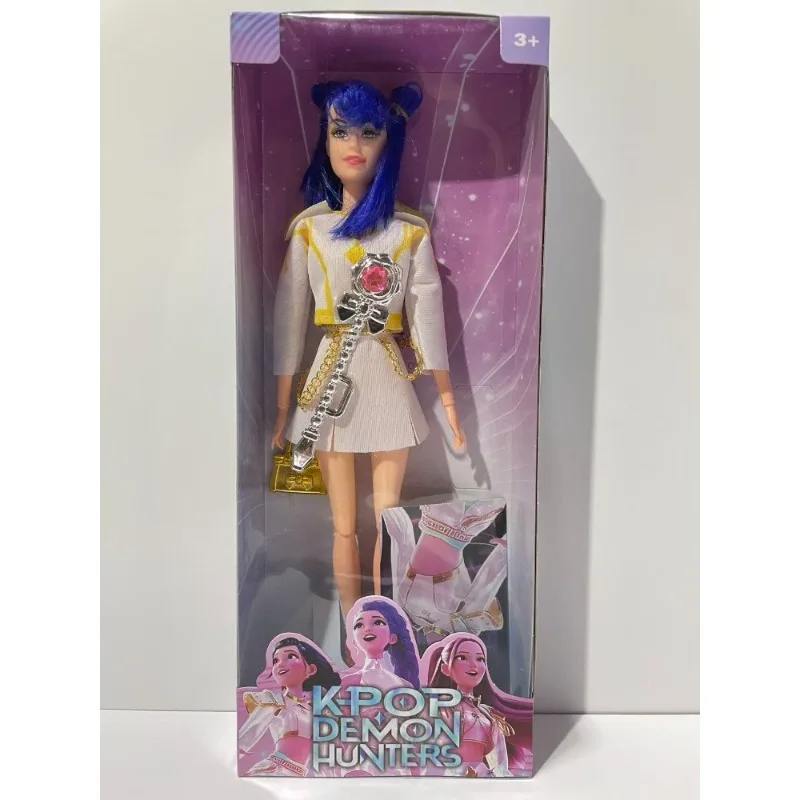 2025 novo 30cm k-pop demon hunters boneca altamente restaurado personagem anime brinquedo de vinil rumi mira zoey presente surpresa de aniversário para meninas
