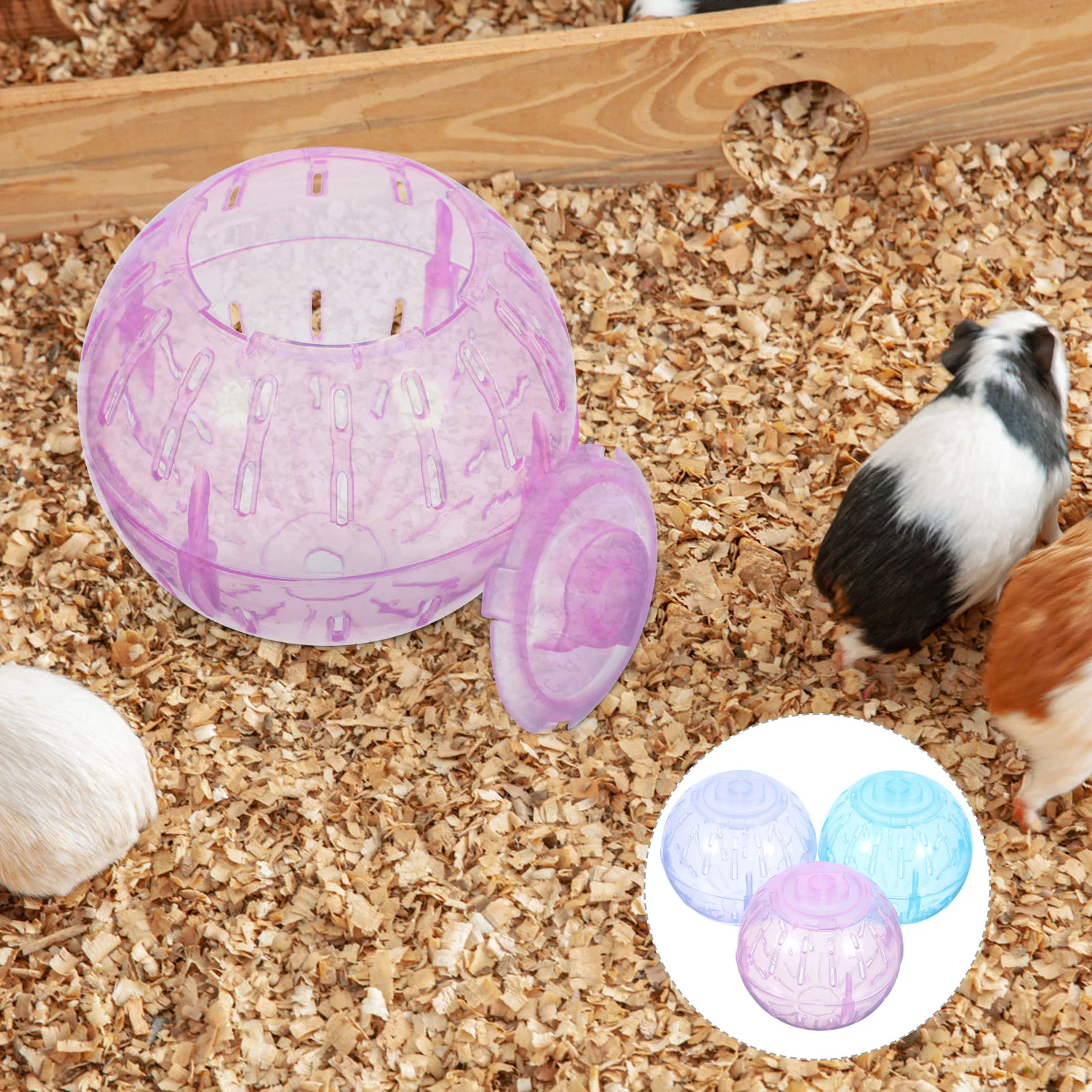 

3 PCS Hamster Trotting Ball Plaything Toy Guinea Pig Training Mini Plastic Mouse