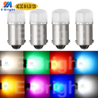 4PCS T11 T4W BA9S 6V 6.3V 12V AC DC 44 47 55 Led Bulb Flashlight Pinball Machine Game Car Light Warm White Amber Pink Amber Blue
