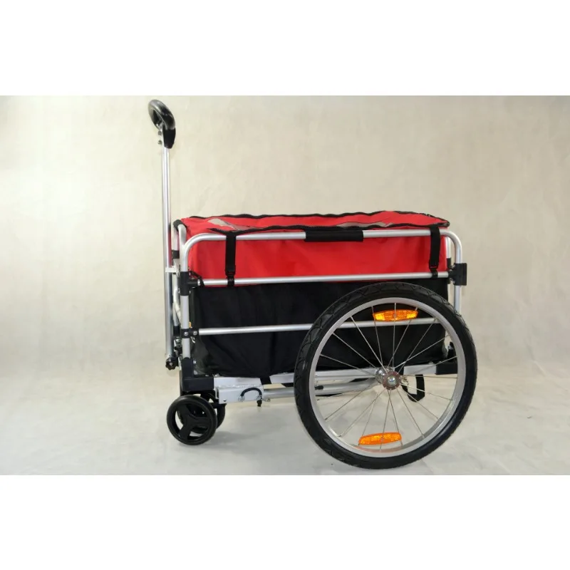 Cargo self-trailer, hand-pulled cart, two-in-one outdoor travel, daily implementation, multi-functional and lightweight folding