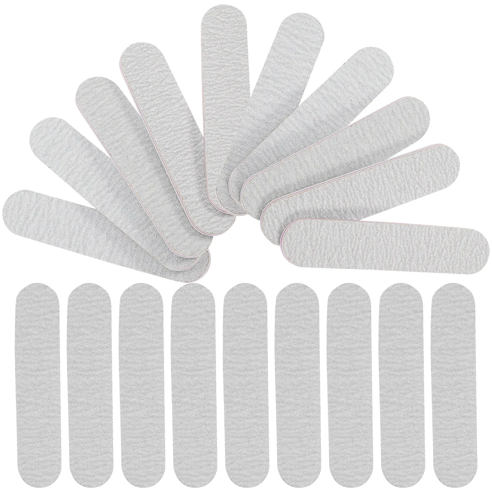 

100Pcs Nail Files Double Sided Portable Lightweight Manicure Tool for Natural Acrylic Fingernail Trimming Shaping Smoothing At