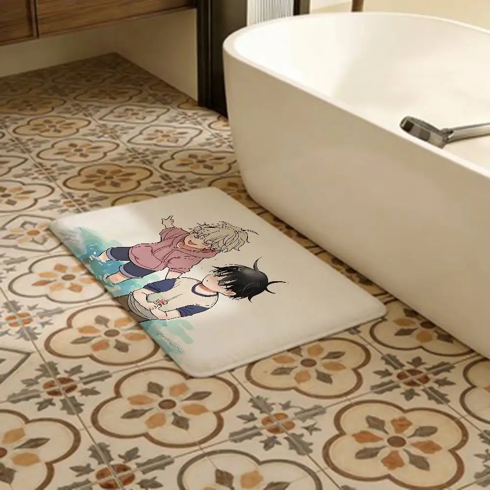 Comic Low Tide In T-Twilights Bathroom Mat Anti-slip Absorb Water Long Strip Cushion Bedroon Mat Welcome Doormat