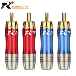 10pairs/20pcs High Quality RCA Connector Gold Plated Wire Male/Female Plug Adapter Pigtail Speaker Plug for 8mm Cable