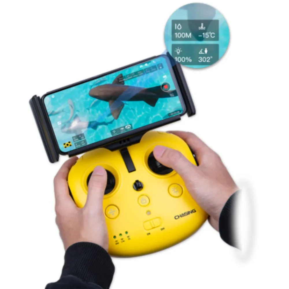 Rov subacqueo con Joystick impermeabile Drone GPS 15m Robot fotocamera subacquea Fish Finder per la pesca e le immersioni