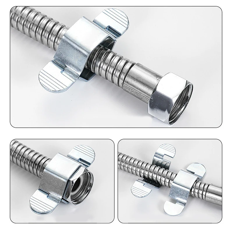 4-Point Small Wrench Detachable Large Angle For Water Heater/Hose/Faucet Corrugated Pipe Repair & Installation Tool