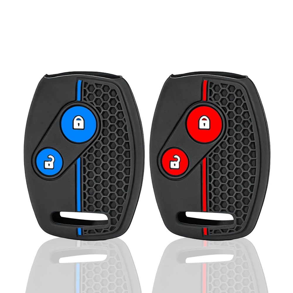 Silicone Remote Control Key Cover Case For Honda Civic Fit CRV SRV FRV Chord 7 Jazz Gr8 150 R Insight Car Accessories 2 Buttons