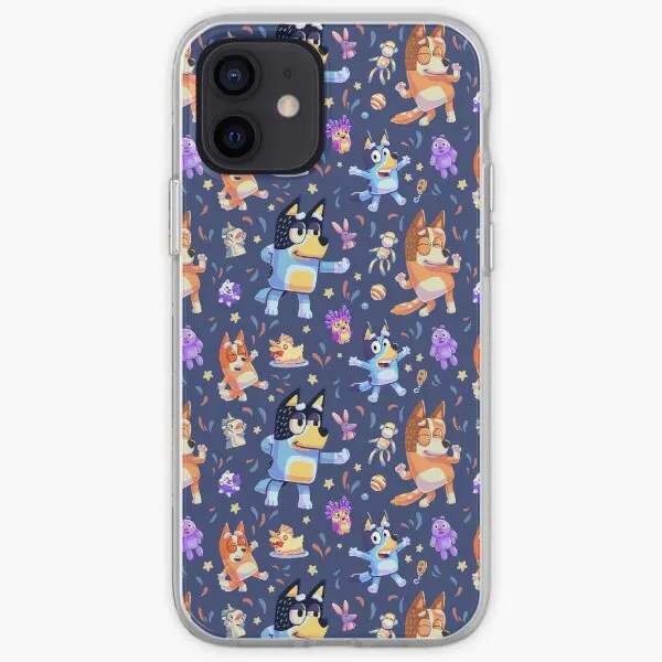 Dance Mode Bingo Bandit Chilli Heeler Ip  Phone Case Customizable for iPhone X XS XR Max 6 6S 7 8 Plus 11 12 13 14 Pro Max Mini