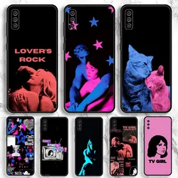 TV Girl Music Phone Case For Samsung Galaxy A13,A21s,A22,A31,A32,A52,A53,A71,A80,A91 Soft Black Phone Cover