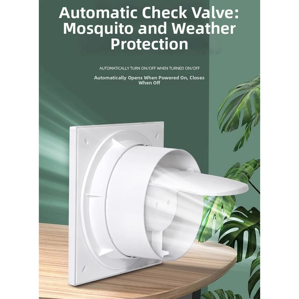 

4 Inch Ventilation Exhaust Fan for Bathroom and Kitchen Air Flow Management Compatible with For 10cm 11cm Round Duct Openings