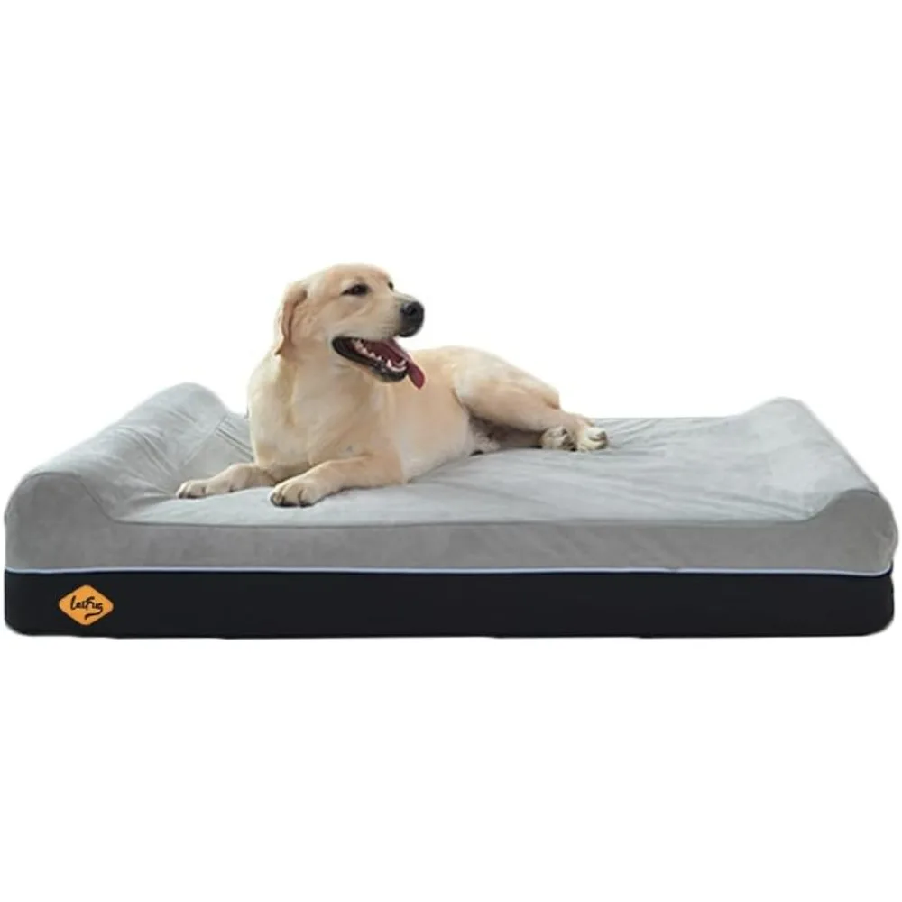 

Orthopedic Memory Foam Extra Large Dog Bed PillowDurable Water Proof Liner & Removable Washable Cover & Smart Design