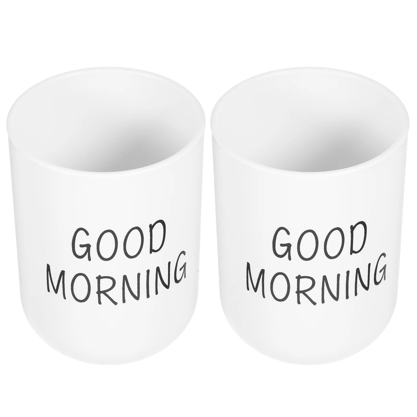 2 قطعة أكواب فرشاة الأسنان مادة البولي بروبيلين حامل بهلوان الحمام كوب للشرب قابل لإعادة الاستخدام لتخزين غسول الفم للمطبخ بلمسة نهائية ناعمة