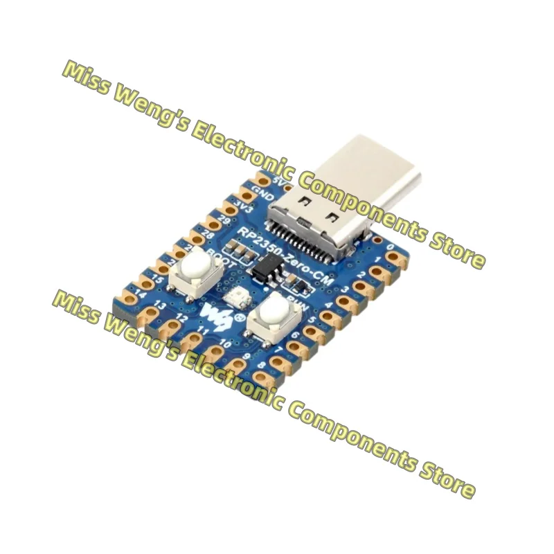 RP2350-Zero-CM Dual core dual architecture adopts Type-C male head with low power consumption