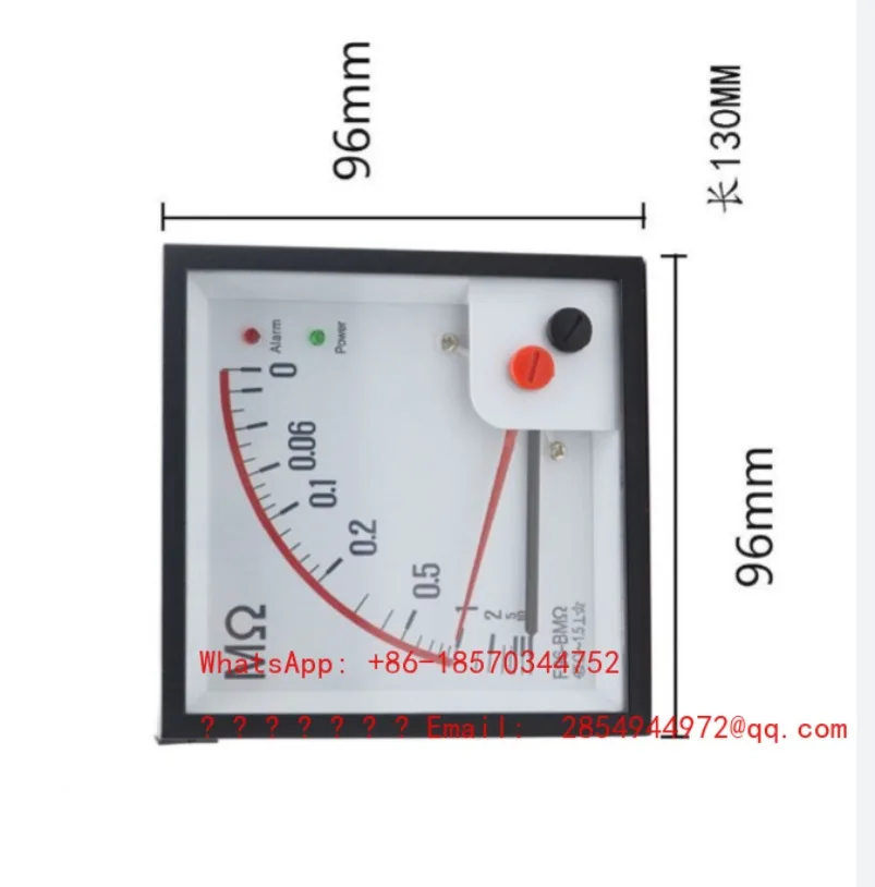 2026   F96-BMΩ Insulation Meter Megohmmeter Right Angle F96-BMΩ Marine AC Power Grid Insulation Resistance Monitor