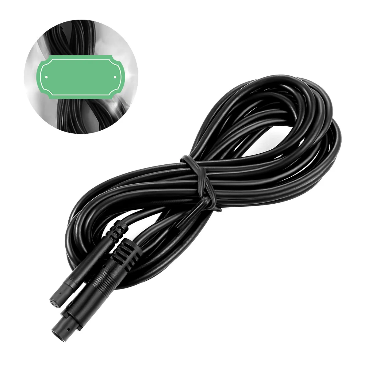 Dash Cam Extension Cable 2.5m High Temp Chemical Abrasion Resistant 4 Pin Aviation Plug for 12V 24V Truck Camper Trailer Van