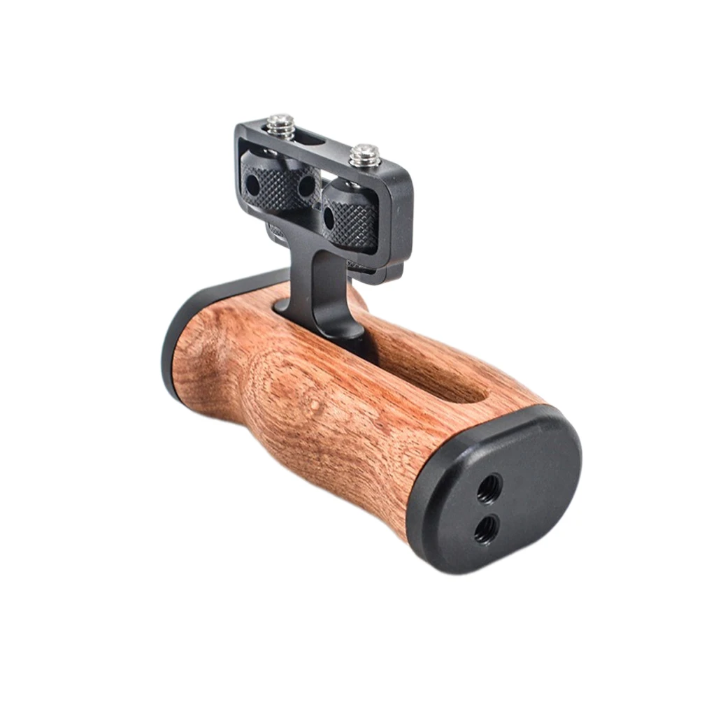 1 x Mini-Seitengriff mit Kaltschuh-Schnittstelle und 1/4 Zoll-20-Schraubhalterung für DSLR/Digitalkamerakäfig – Detail 7