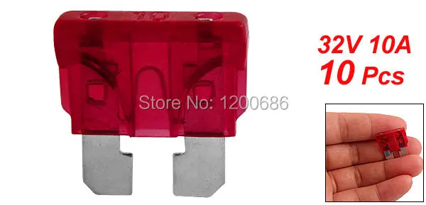 32V 10A Middle Size Blade Fuse Auto Automotive Car Boat Truck Blade Fuse