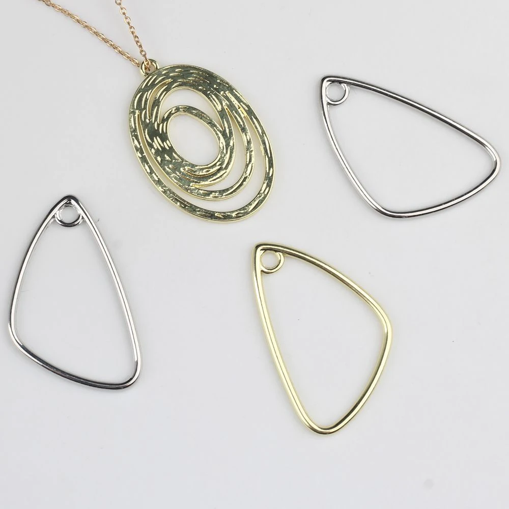 

10pcs Fashion Hollow Out Triangle Shape Pendant DIY Handmade Jewelry Making Accessories Earrings Necklace Bracelet Ornament