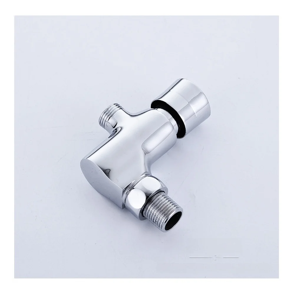 Solid Copper Wall Mounted Toilet Flush Valve Manual Type Delayed Close 3 to 6 Seconds Water Efficient Flushing
