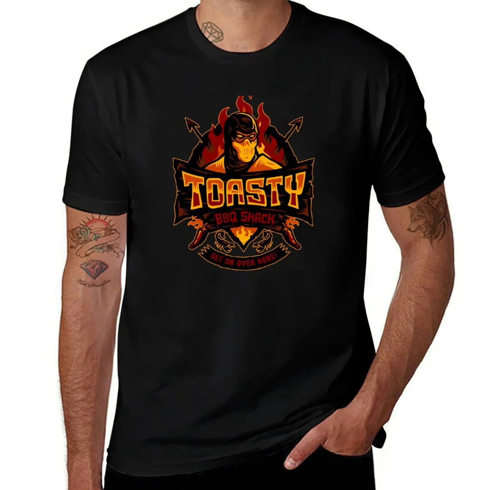 Toasty BBQ Shack T-Shirt Casual Trendy Short Sleeve T-Shirt